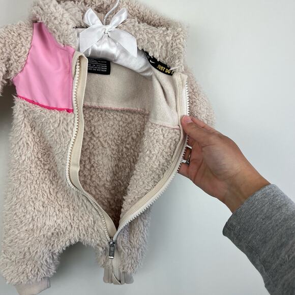 Nike Hooded Sherpa Coverall Newborn - Picture 3 of 6
